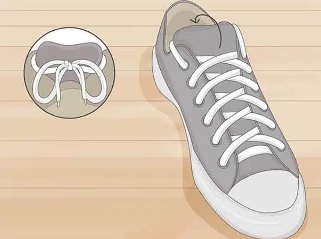 Cách buộc dây giày Nike Air Force 1 giấu dây cho lỗ số chẵn