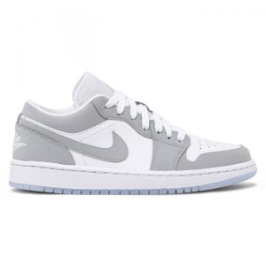 Giày Nike Air Jordan 1 Low White Wolf Grey